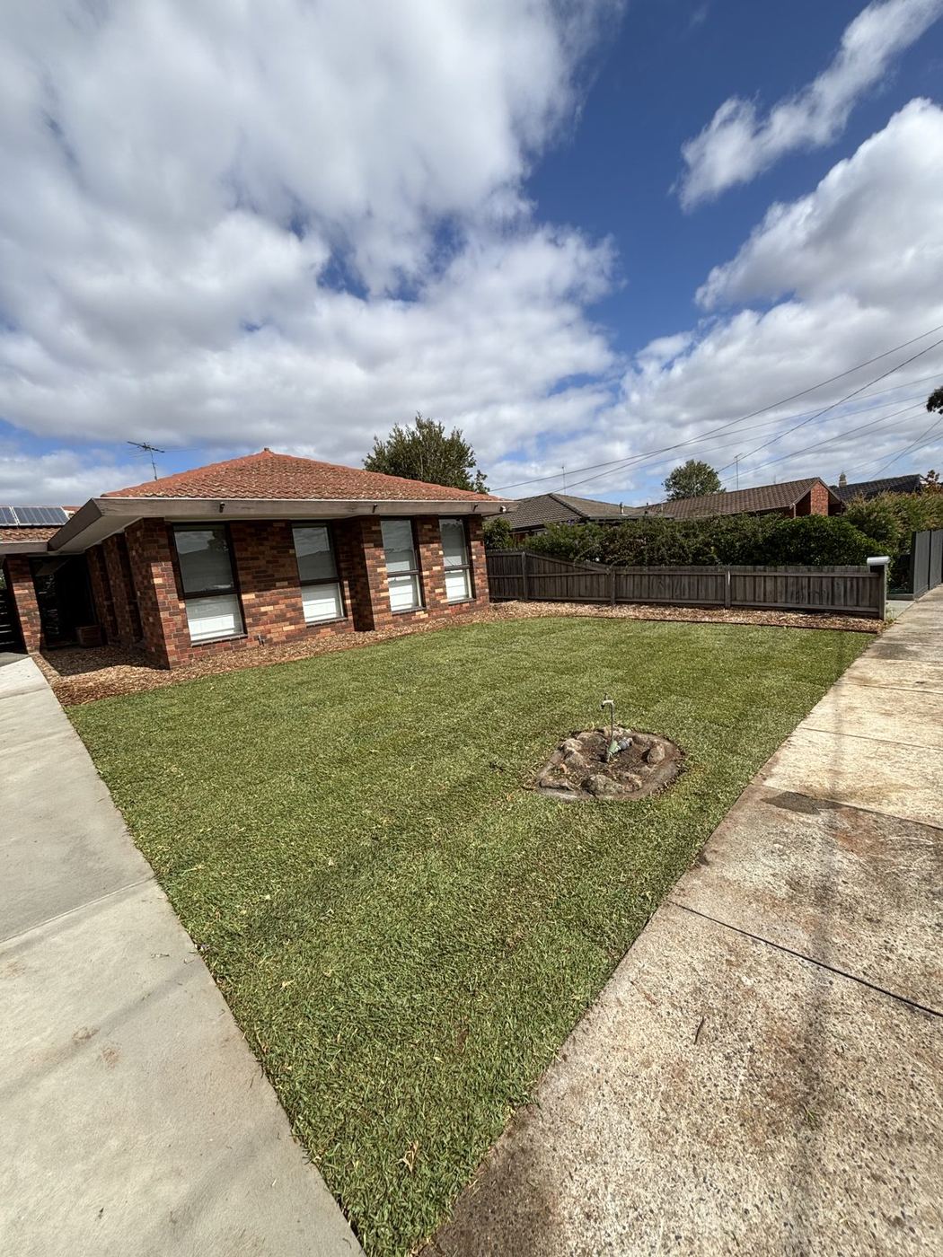 80 m² turf install in Belmont, Geelong.