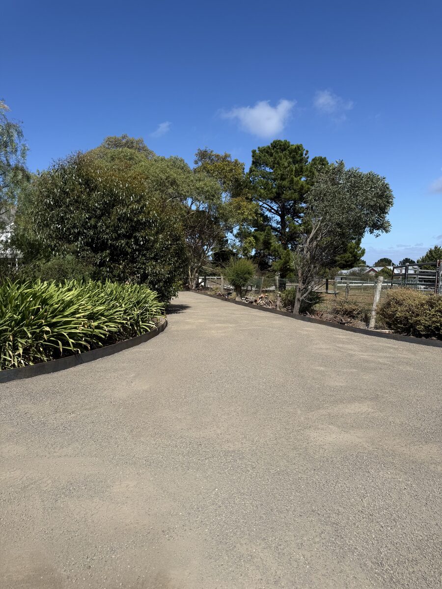 Retaining wall — completed job Geelong
